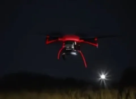 Drone blinking lights
