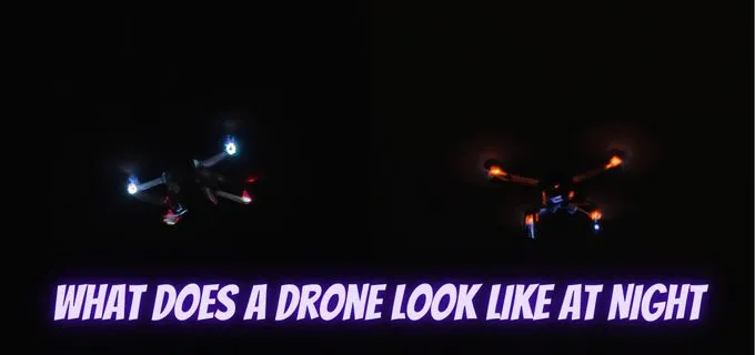 What Does a Drone look like at Night -Why Red or Green Light?