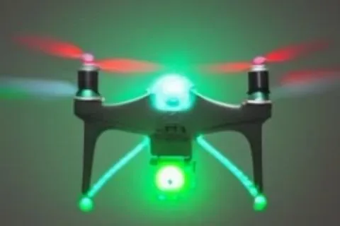 What color lights do drones have