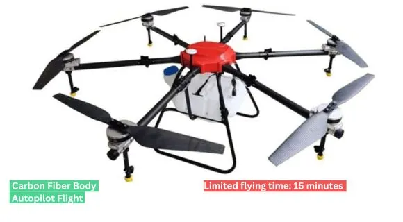 3. Guorenxiai Agriculture Spray drone with FPV camera: